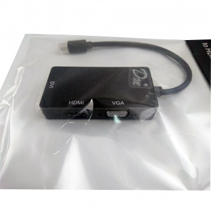 CABLE MINI DP-M A VGA-H+HDMI-H+DVI-H