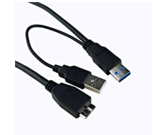 CABLE USB 3.0-M A NOTE 3 DOBLE USB 1M