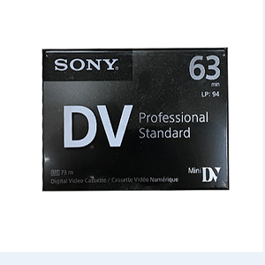 Cinta de Grabación Mini DV Sony.