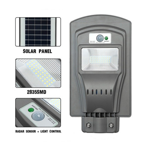 LUCES LED SOLAR PARA CALLE 20W 4000MAH SIN TORNILLOS