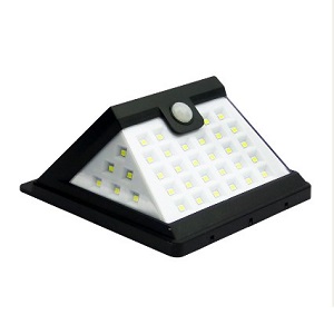 Foco LED Solar 40 LED Con Sensor De Movimiento, Waterprof, En Caja.