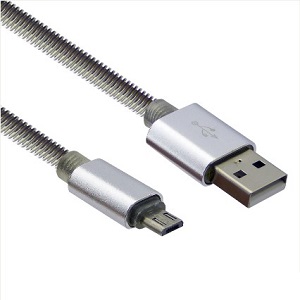 Cable USB Micro 5 Pin Metal
