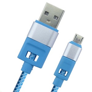 Cable USB Micro 5 Pin 1M Punta Metalica 