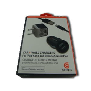 CARGADOR IPHONE 56/7 GRIFFIN 5V 2.1A 3 EN 1