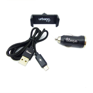 Kit Cargador 3 En 1 micro USB para auto