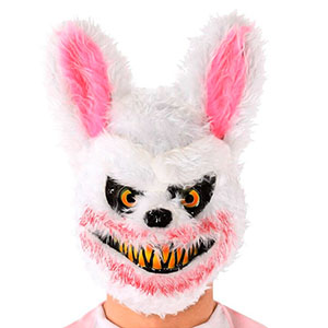 Mascara conejo blanco terror