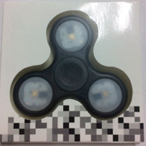 FIDGET SPINNER PLASTICO CON LUCES Y PILA