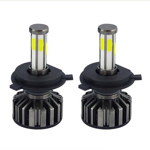 Kit LED H-4, 12V, New LED 6 Caras, Ampolleta Con Ventilador. En Caja, Set X 2.