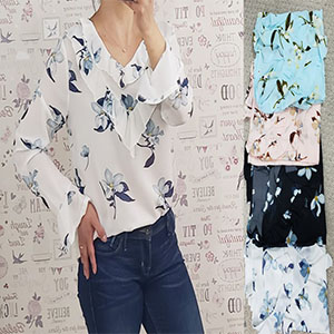 Blusa floral de gasa