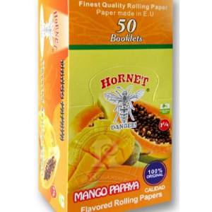 Papelillo Hornet sabor Mango - Papaya 1 1/4 - Display