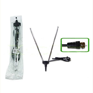 Antena Con Coaxial Para TV De 4 Elementos