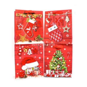 BOLSA DE REGALO NAVIDAD 12PCS