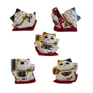 Figuras de gatos decorativos miau