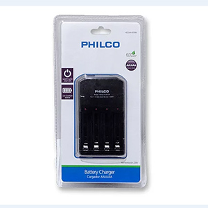 Cargador Philco 1-4/Pilas AA-AAA